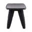 Quillan Mindi Wood Stool, Black