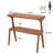 Contemporary Side Table with Two-Tier Storage and Solid Wood Frame