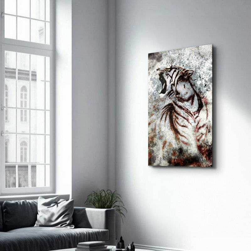 Peinture décorative en verre trempé
