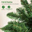 Arbre de Noël 7,5 pi avec DEL synchronisées bricolage, arbre de Noël, vert-133458208