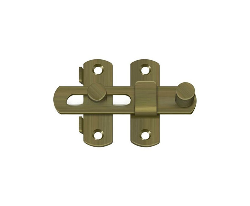 Deltana DL35U5 Drop Latch 3-1/2"; Antique Brass Finish, Antique Brass