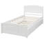 Lit plateforme simple avec lit gigogne Britanna de Harriet Bee-301750720