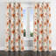 Rideaux à motif floral - Rideau à œillets rouge Terra Bloom - 1 panneau-1323526313-1323526314