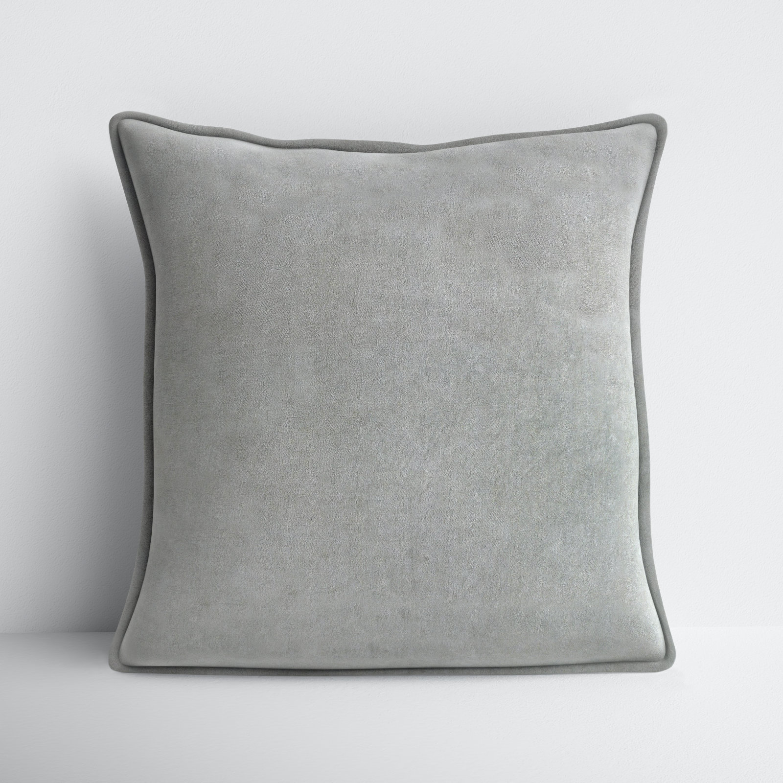 Edgar Throw Pillow, Medium Gray, Pillow Cover Only - No Insert, 22"H x 22"W