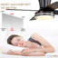 44" Modern Flush Mount Ceiling Fan with Lights and Remote, 6 Speed Reversible DC Motor, Low Profile Ceiling Fan-1515590685-1515590684