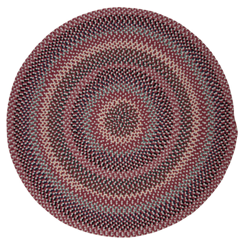 Tapis réversible en laine mélangée Lettie, Rond 5 pi