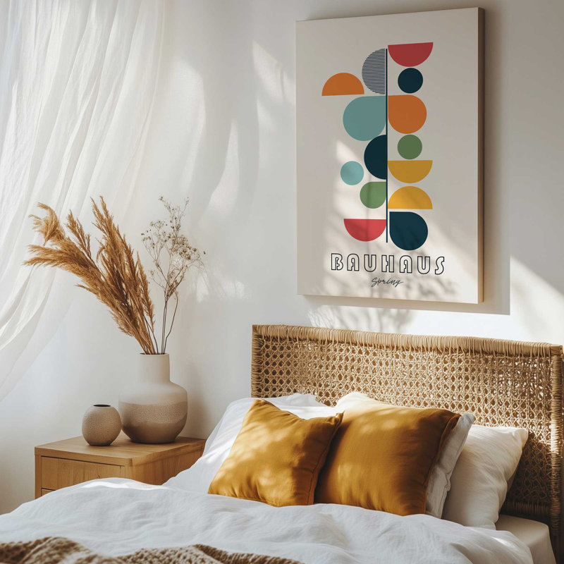 Toile de couleur Bauhaus, H 18 po x l 12 po