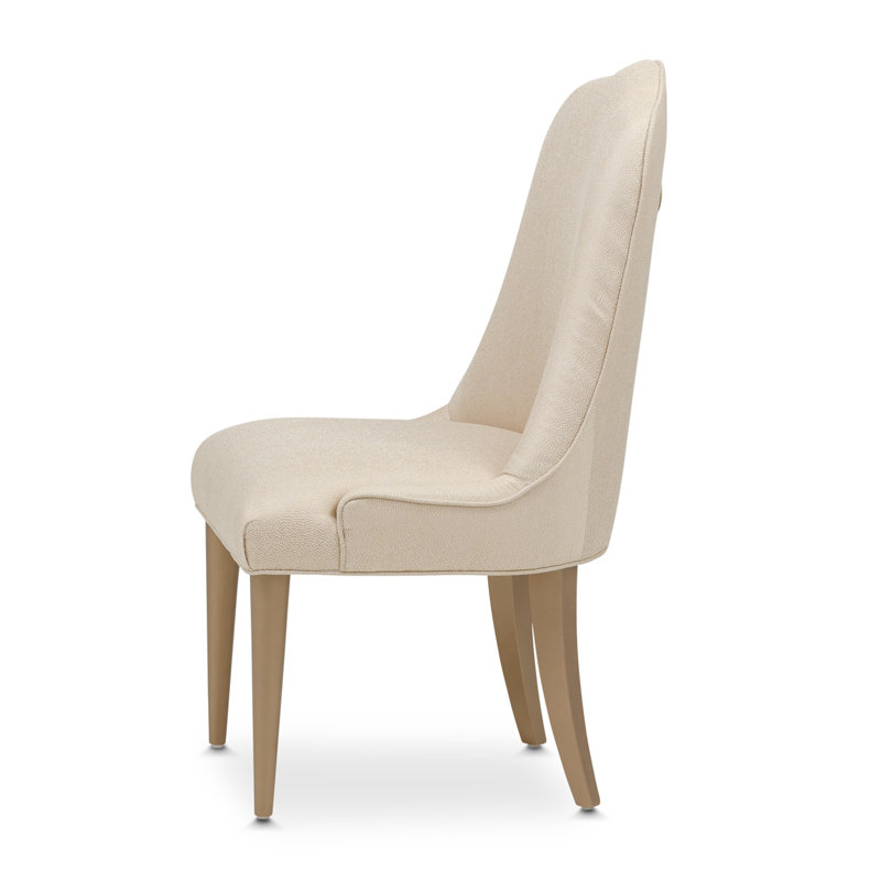 Malibu Crest Upholstered Dining Chair, Burnished Gold