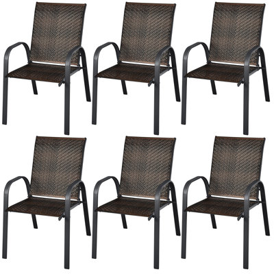 Amellie Steel Outdoor Stacking Dining Armchair