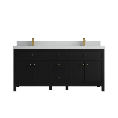 Ensemble de meuble-lavabo double 72 "