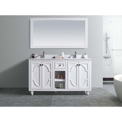 Ensemble de meuble-lavabo de salle de bain double 60 po Mundy