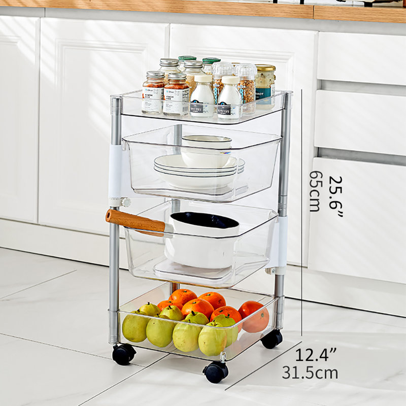 25.6'' H x 12.4'' W Utility Cart