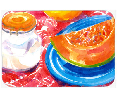 Caroline's Treasures A Slice of Cantelope Glass Cutting Board