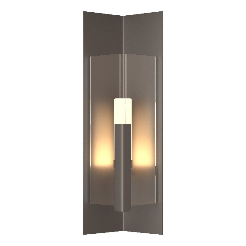 Summit Steel Wall Light, Clear, 27.3" H x 9.8" W x 7.5" D, Coastal Dark Smoke