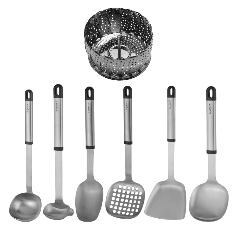 BergHOFF BergHOFF Essentials 7Pc 18/10 Stainless Steel Prep and Serving Utensil Set