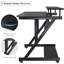 Computer Desk with Monitor Shelf - Mobile Z Shaped Home Office Desk with Storage Shelves and Movable Wheels for Small Spaces, Compact Corner Desk Space-Saving-402665276-402665273