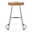 Tabouret de bar en bois massif Seleukos-2041900876