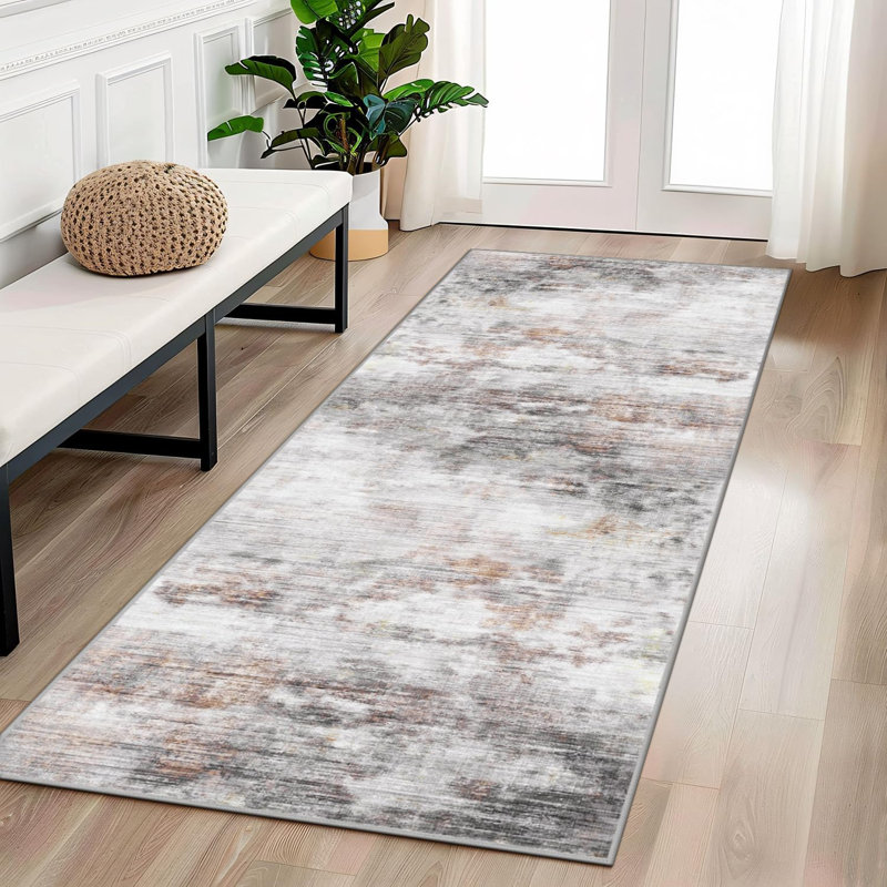 Area Rugs for Living Room Bedroom Machine Washable Modern Abstract rug, Runner 2' x 6'