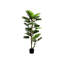Plante artificielle, 61 po, arbre Monstera, intérieur, en pot, plancher, Real Touch, feuilles vertes, pot noir