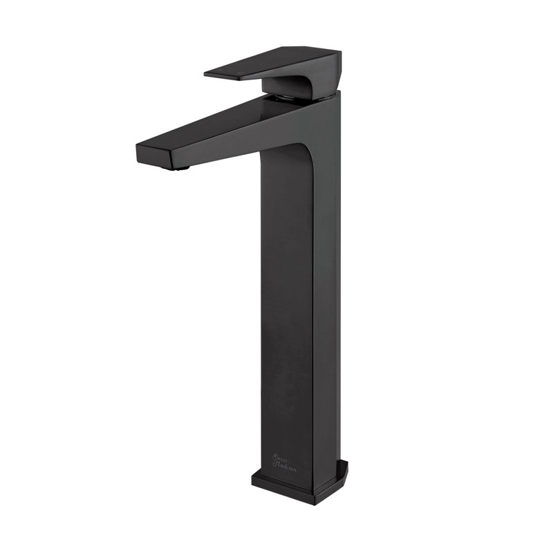 Voltaire Single Hole, Single-Handle, High Arc Bathroom Faucet, Matte Black