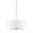Elegant 5-Light White Drum Chandelier for Bedroom Kitchen Hallway-73543832