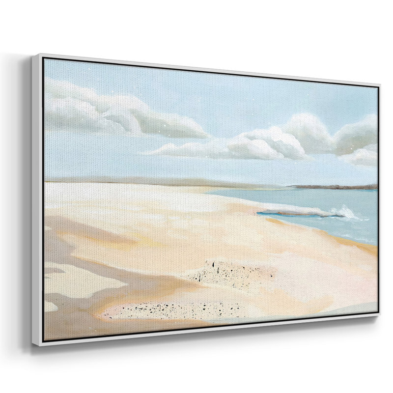«Sandy Getaway II», reproduction sur toile avec cadre flottant, Blanc, H 17 po x l 25 po x P 2 po