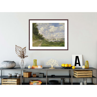 «The Marina at Argenteuil» par Claude Monet, impression giclée encadrée