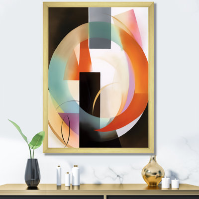 " Orange Geometric Rhythms I "