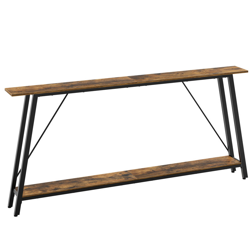 Gullion 63'' Console Table, 32" H x 71" W x 7" D, Greige