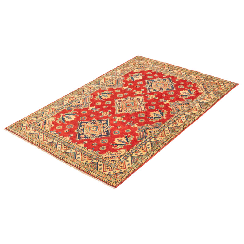 Tapis rouge foncé Finest Ghazni 4 pi 9 po x 6 pi 9 po