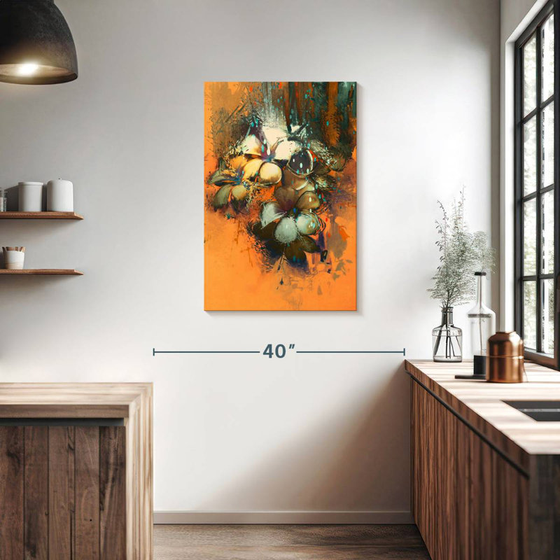Avery Colorful Abstract Flowers, 36" H x 24" W
