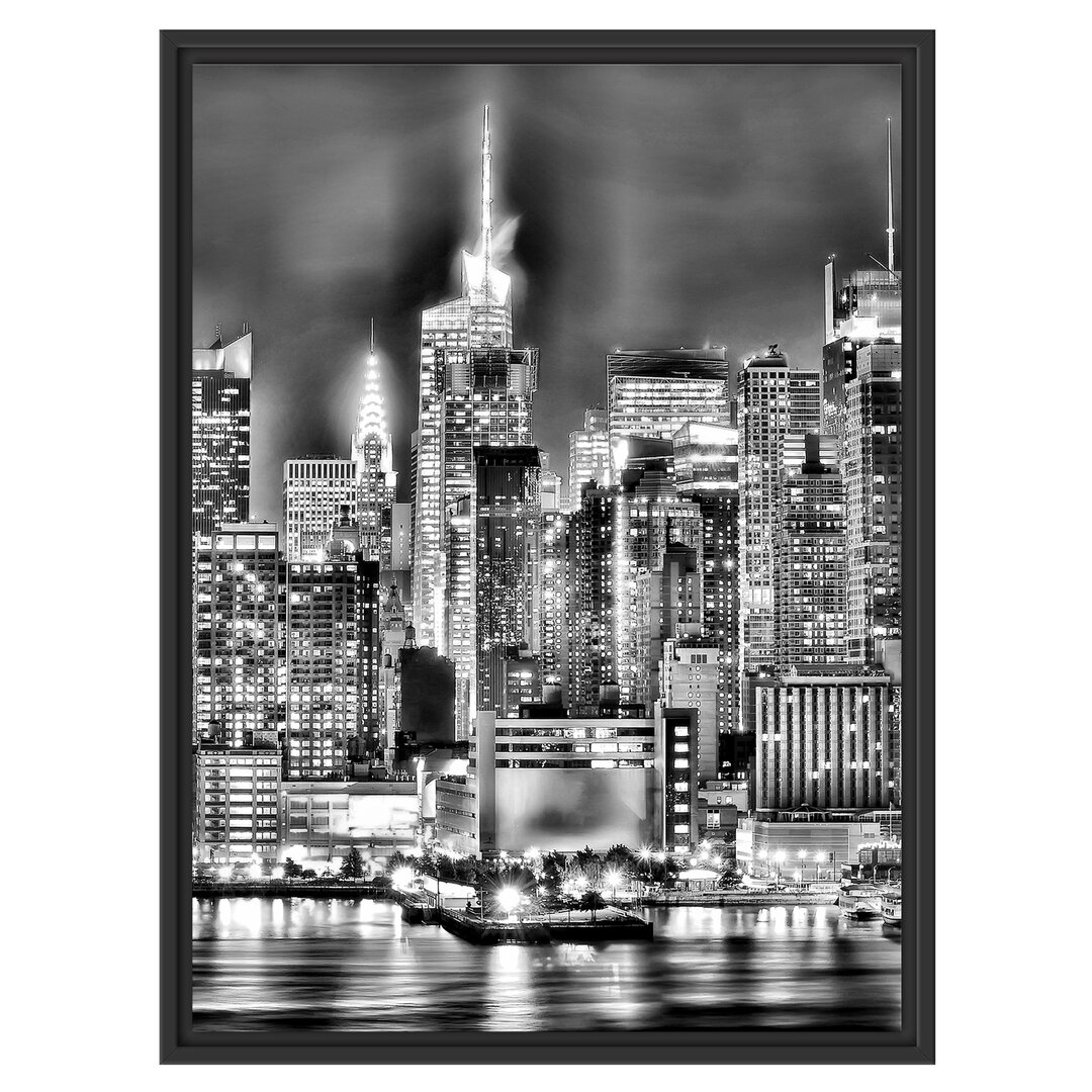 Gerahmtes Wandbild Skyline von New York