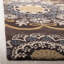 Tapis floral brun / bleu en laine / coton touffeté à la main Amory-22211977