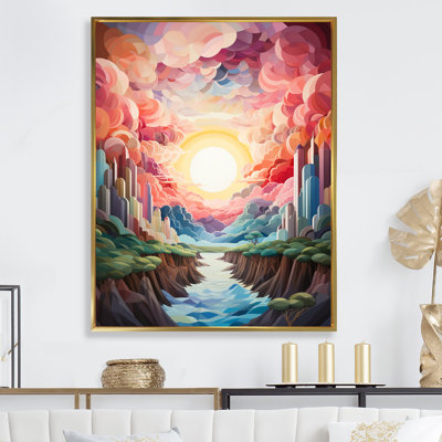 " Rainbow Mountain Sunrise Landscape I "