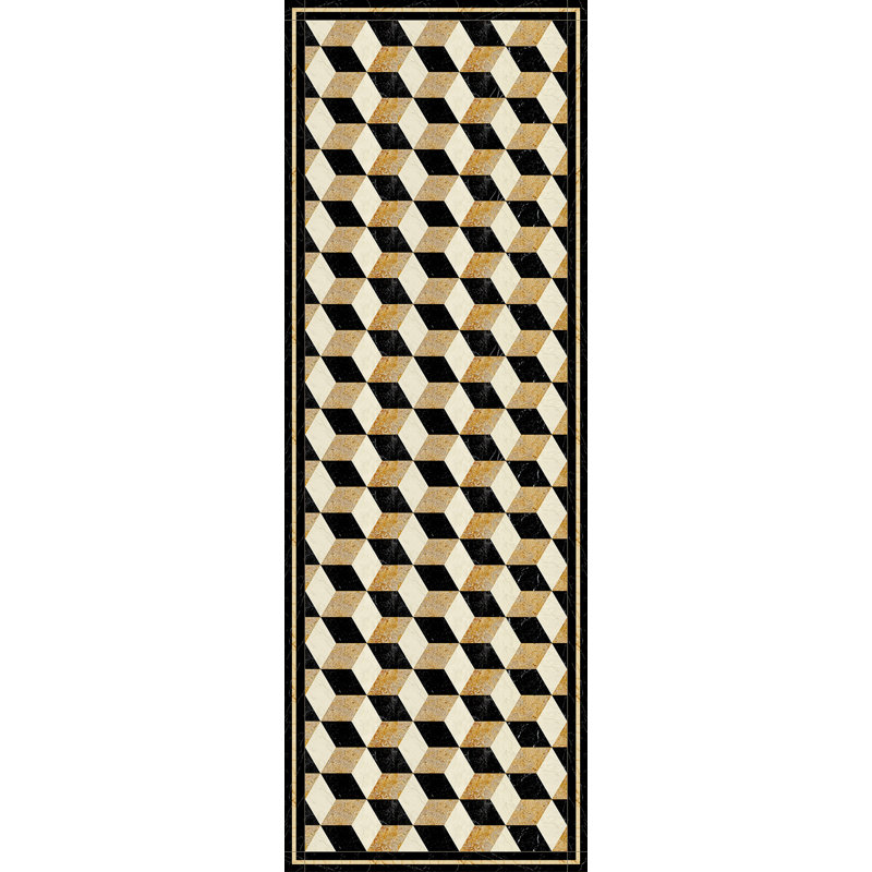 Abaigh Geometric Area Rug, Runner 78 x 225cm