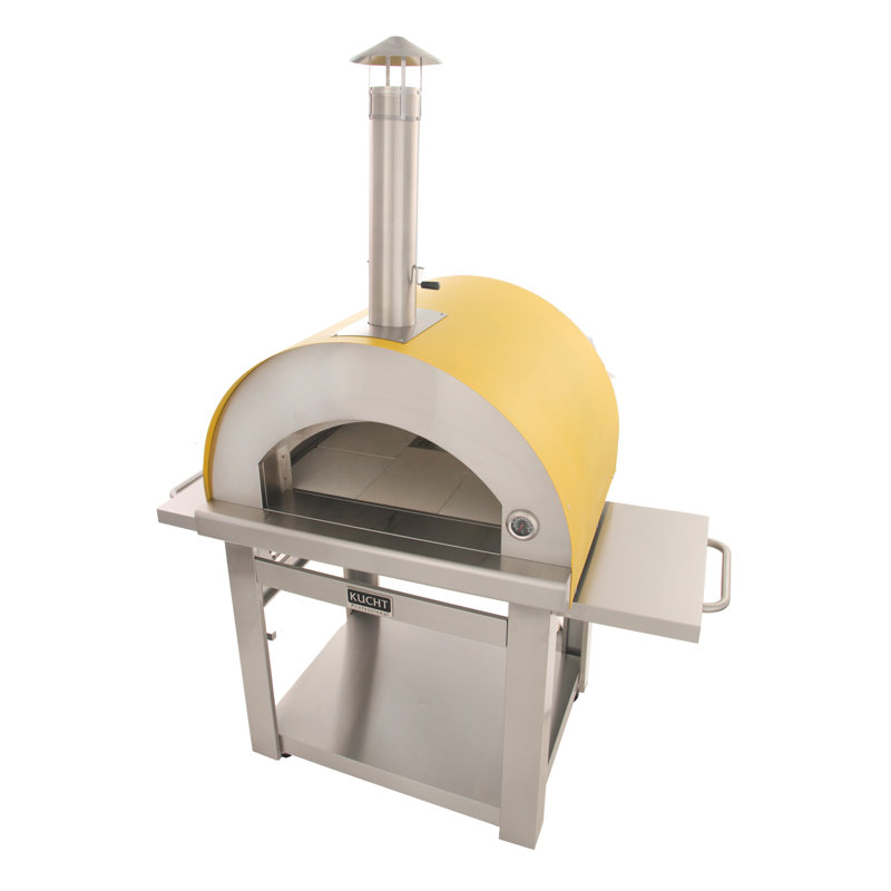 Outdoor Wood-Fired Pizza Oven, Yellow
