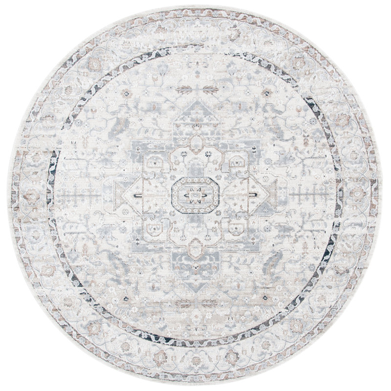 Mayflower Performance Oriental Rug, Round 6'7"