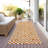 Washable Geometric Indoor / Outdoor Rug-1984442413