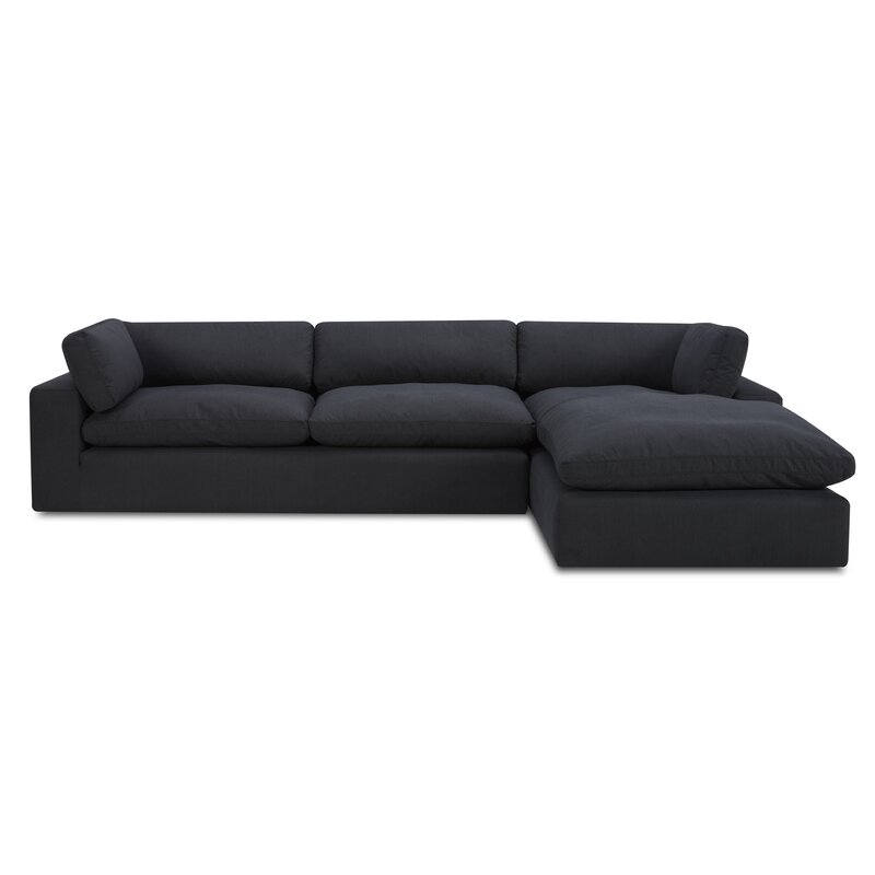 Asher 2 - Piece Upholstered Chaise L-Sectional & Reviews | Joss & Main