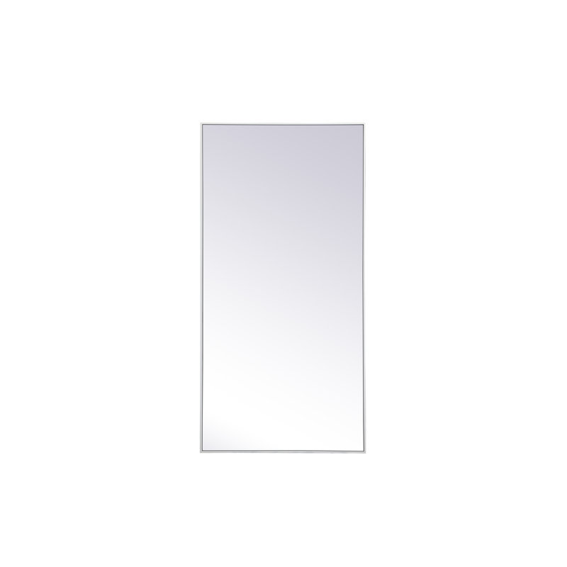 Sabine Metal Rectangle Wall Mirror, 60" x 30", White