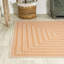 Tapis intérieur / extérieur à chevrons orange / crème-69807537