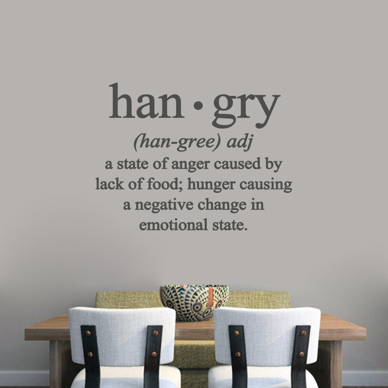 Adhésif décoratif Hangry, Gris foncé