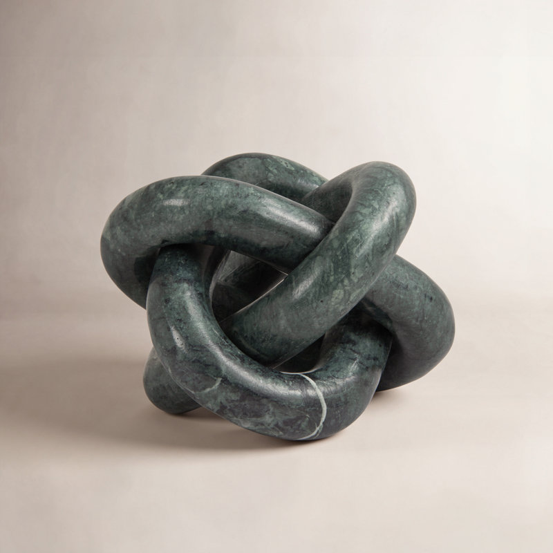 Gwennie Marble Chain Link, Green