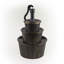 Rustic Pump and Barrel Water Fountain, 40"