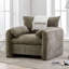 Fauteuil surdimensionné en chenille de style moderne, fauteuil d'appoint, canapé une place, fauteuil lounge, 98 cm de large, pour salon, chambre-646833369