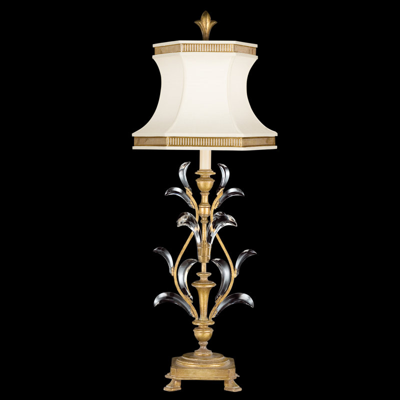 Beveled Arcs Table Lamp, Gold