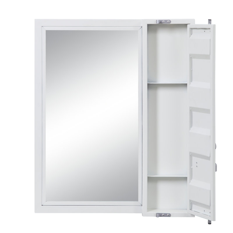 Miroir de salle de bain Cargo, Blanc