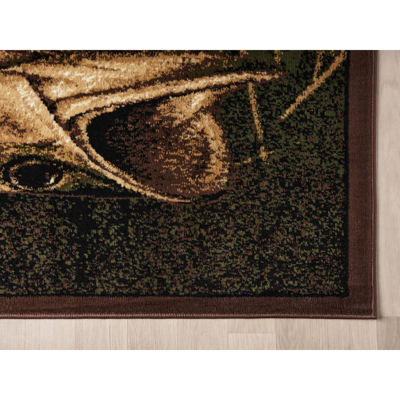Eberhard Lake Legend Bass 3'11"x5'3" Area Rug
