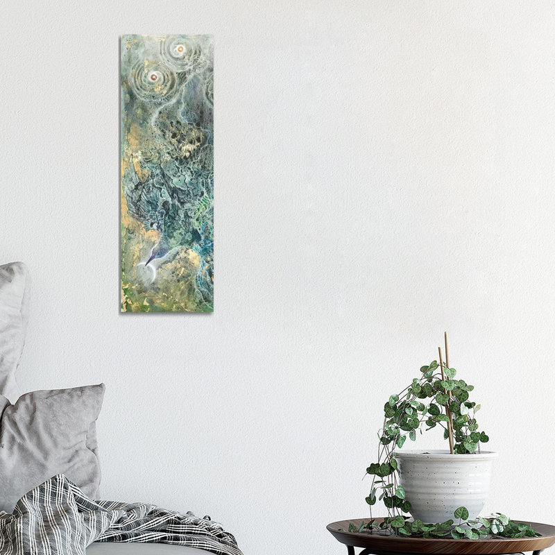 Moon Slivers II by Stephanie Law - Wrapped Canvas Gallery-Wrapped Canvas Giclée, 30.48 cm H x 91.44 cm W x 1.91 cm D