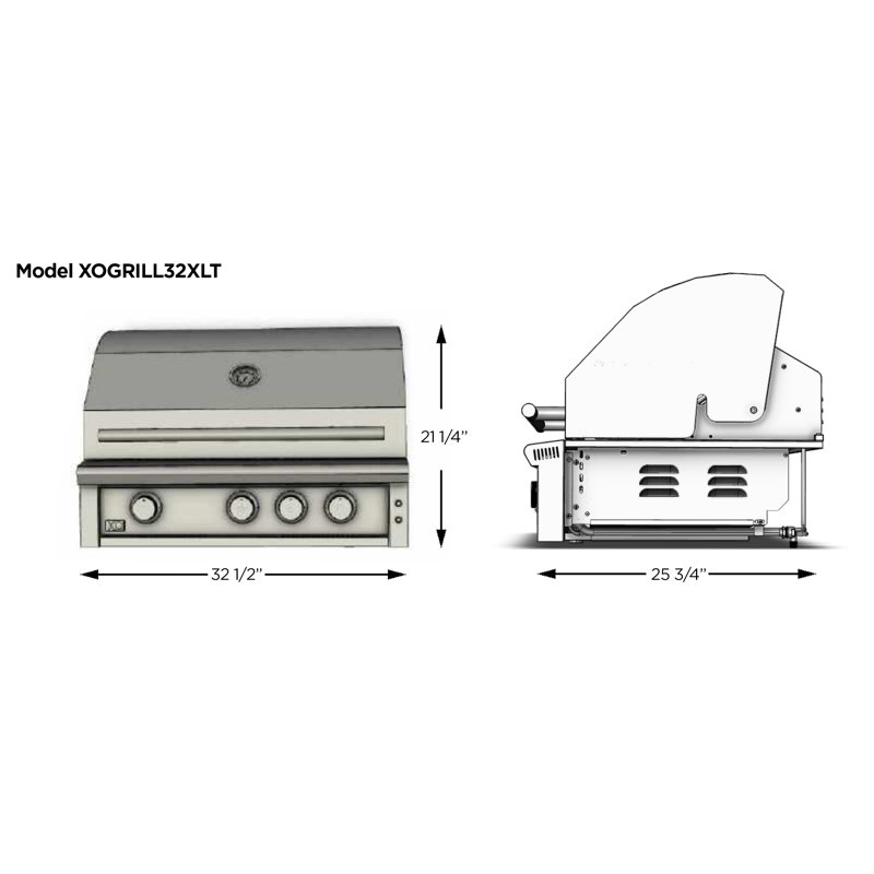 Barbecue 32 po Performance XLT, Gaz naturel